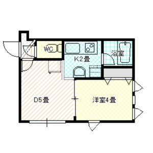 札幌マンスリーマンションのライズ月寒中央　３０５ 間取り図